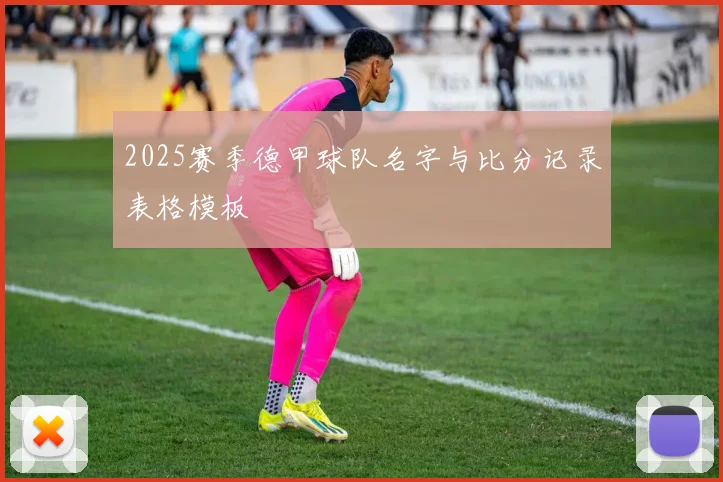 2025赛季德甲球队名字与比分记录表格模板